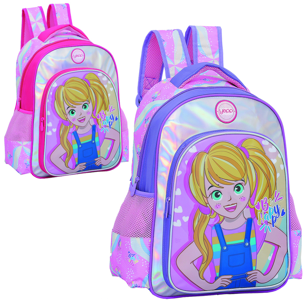 MOCHILA INFANTIL FEMININA BE HAPPY YEPP 16''