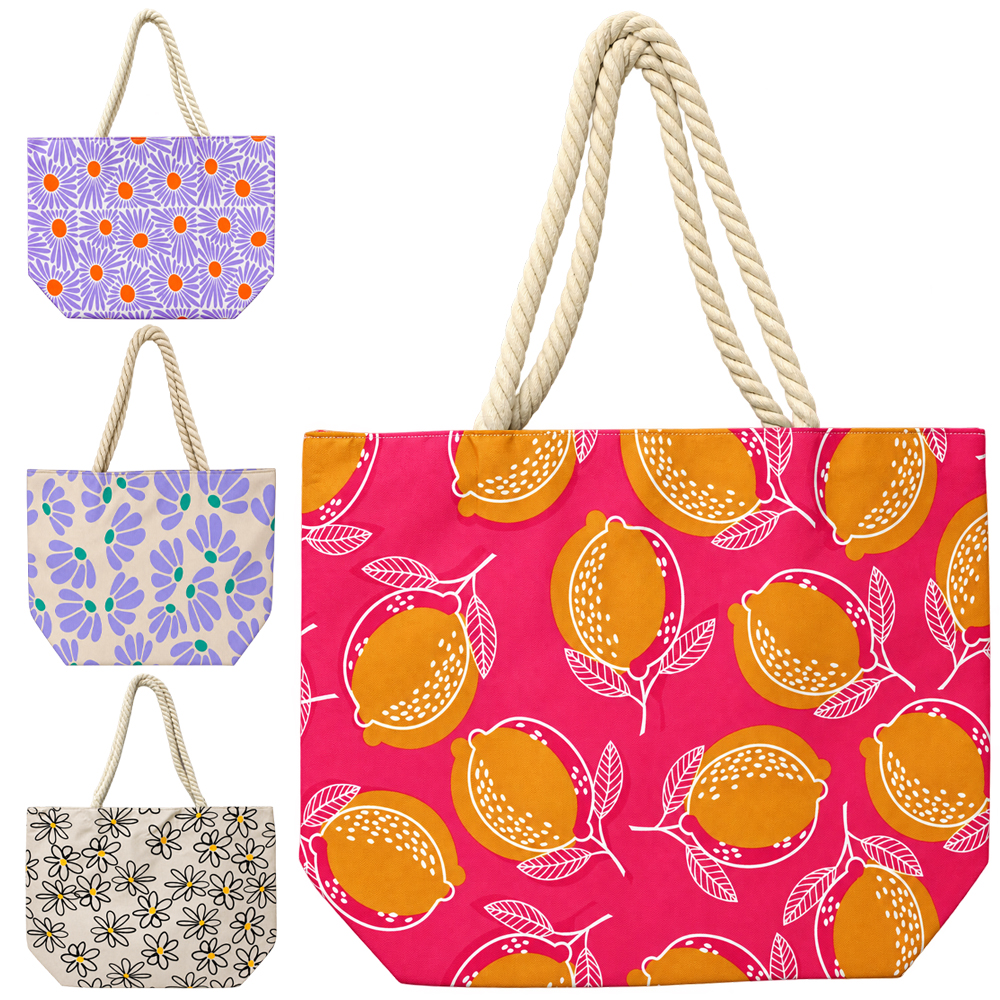 BOLSA DE PRAIA DE POLIESTER SUMMER YEPP 51X36,5X16CM