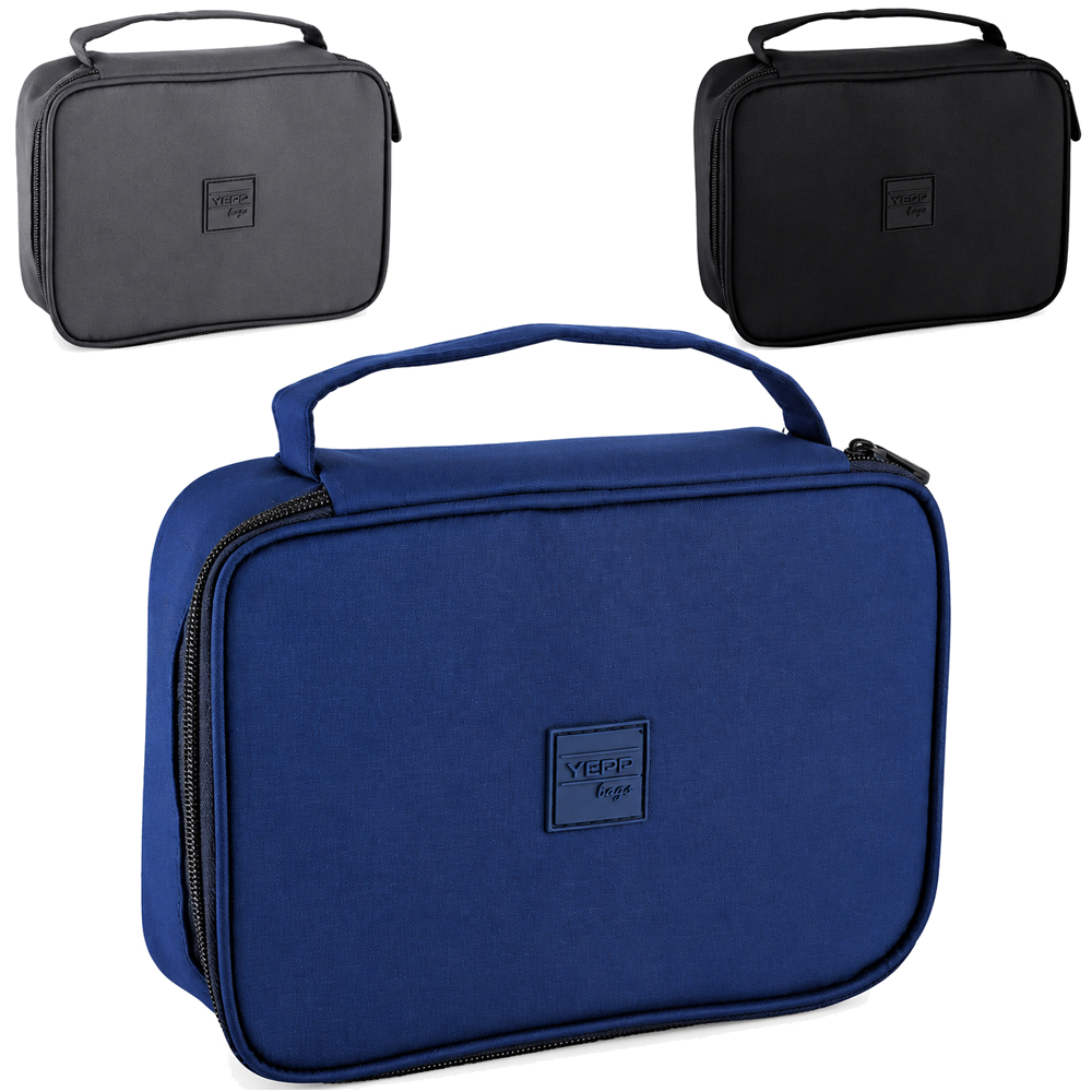 ESTOJO NECESSAIRE RETANGULAR UNISSEX KLP YEPP 22X16,5X6CM