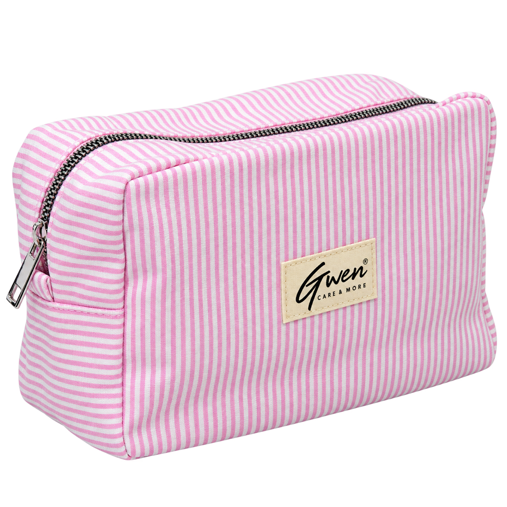 NECESSAIRE DE POLIESTER RETANGULAR FEMININA COM ZIPER GWEN CARE & MORE 21,5X15,5X9,5CM