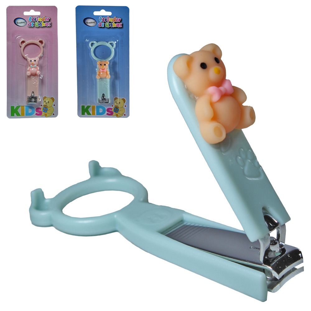 CORTADOR DE UNHA DE INOX INFANTIL URSO 7,9CM