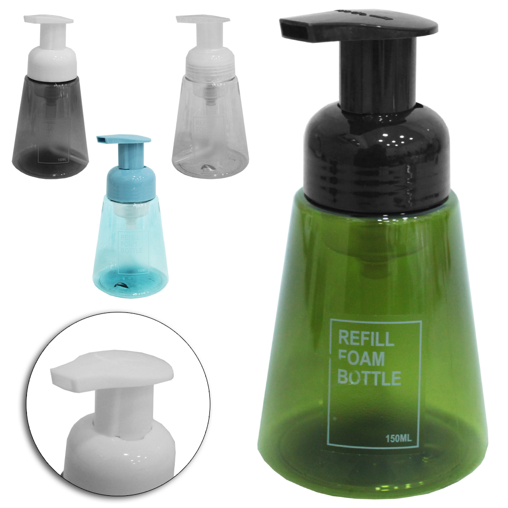 PORTA SABONETE LIQUIDO DE PLASTICO REDONDO 150ML