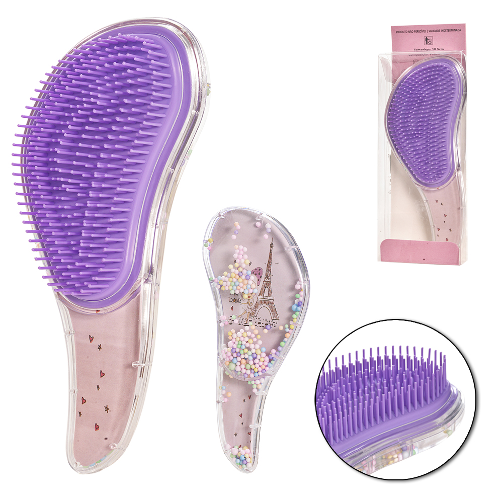 ESCOVA DE CABELO ANTIFRIZZ DESEMBARACADORA GOTA 18,5X8CM