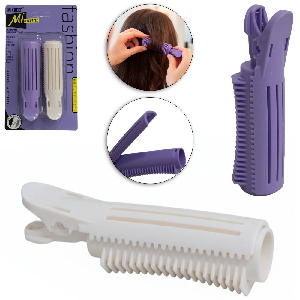 BOB / PRESILHA DE PLASTICO PARA CABELO COM 2 PECAS 10,5X3X3CM
