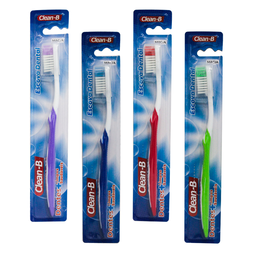 ESCOVA DENTAL MACIA COM PROTETOR DE CERDA CLEAN-B