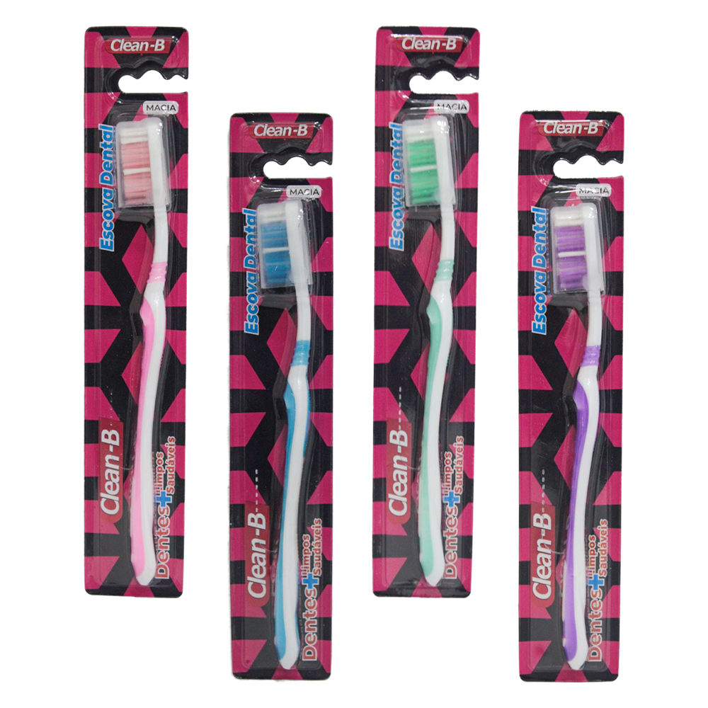 ESCOVA DENTAL MACIA COM PROTETOR DE CERDA CLEAN-B