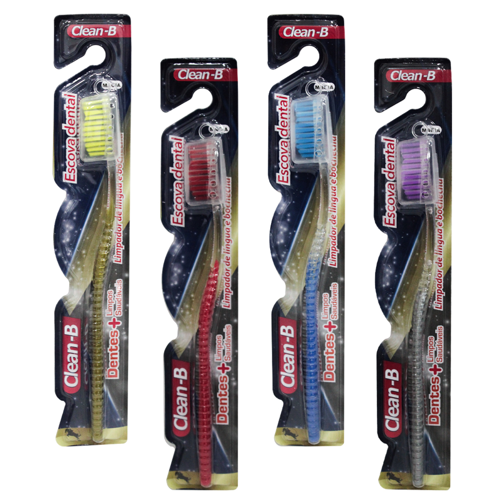 ESCOVA DENTAL MACIA COM PROTETOR DE CERDA CLEAN-B