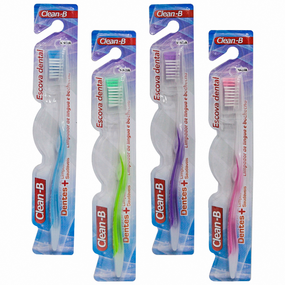 ESCOVA DENTAL MACIA COM PROTETOR DE CERDA CLEAN-B