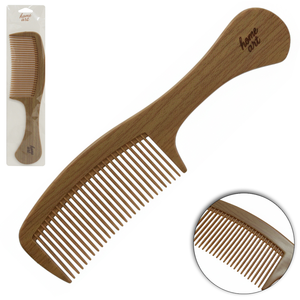 PENTE DE PLASTICO TIPO MADEIRA LARGO 22X6CM