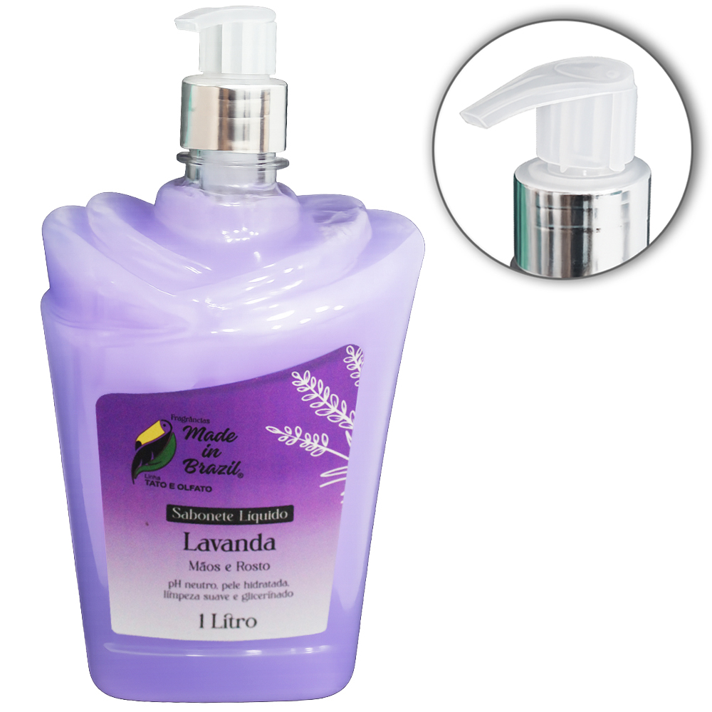 SABONETE LIQUIDO LAVANDA MAOS E ROSTO LINHA TATO E OLFATO 1L