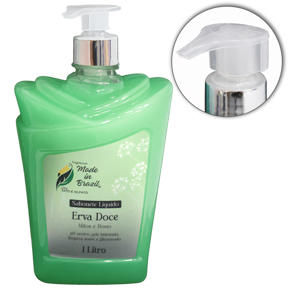 SABONETE LIQUIDO ERVA DOCE MAOS E ROSTO LINHA TATO E OLFATO 1L