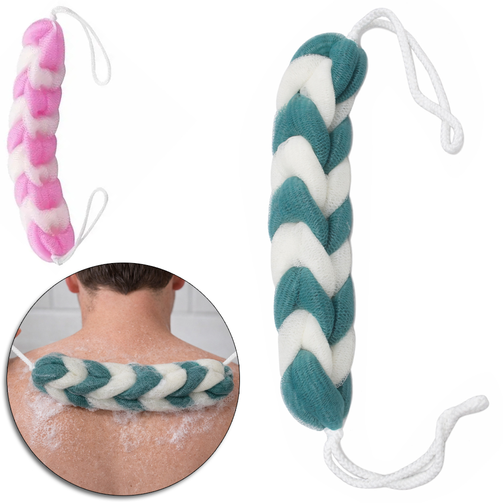 ESPONJA / BUCHA DE NYLON TRANCADO PARA BANHO VERSY 28CM