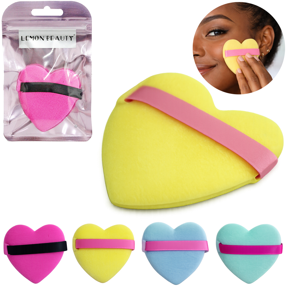 ESPONJA PARA MAQUIAGEM CORACAO LEMON BEAUTY 6,5X6CM