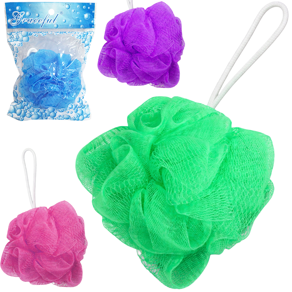 ESPONJA / BUCHA DE NYLON PARA BANHO 10CM