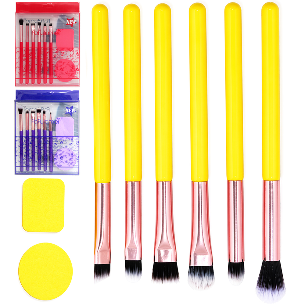 ESPONJA REDONDA / RETANGULAR COM PINCEL PARA MAKE / MAQUIAGEM NEW 8 PECAS