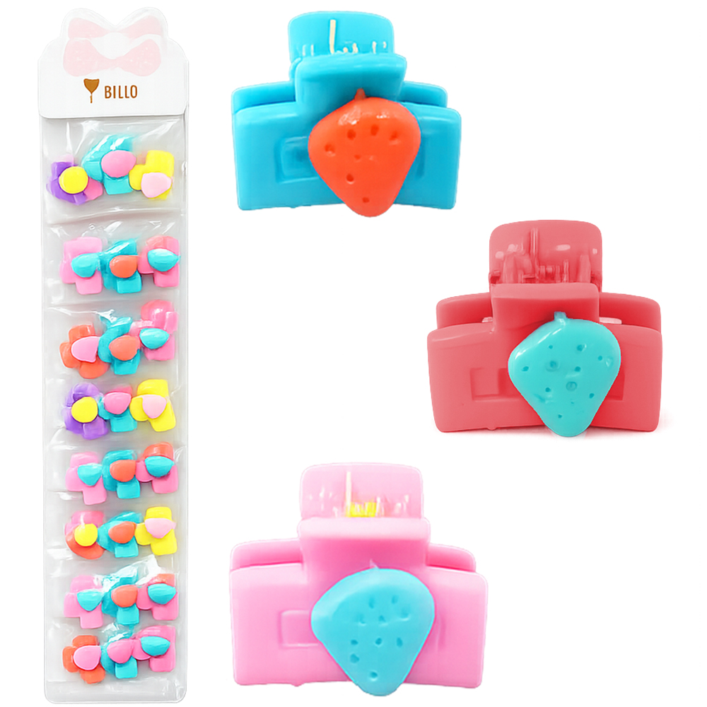 KIT ACESSORIOS PARA CABELO MINI PIRANHA BELLO CHARME COM 30 PECAS
