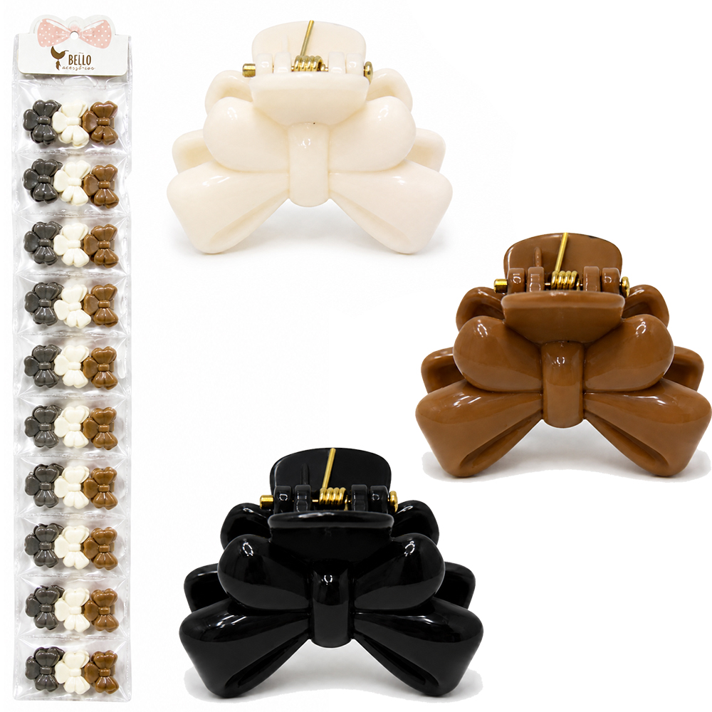 KIT ACESSORIOS PARA CABELO MINI PIRANHA BELLO CHARME COM 30 PECAS