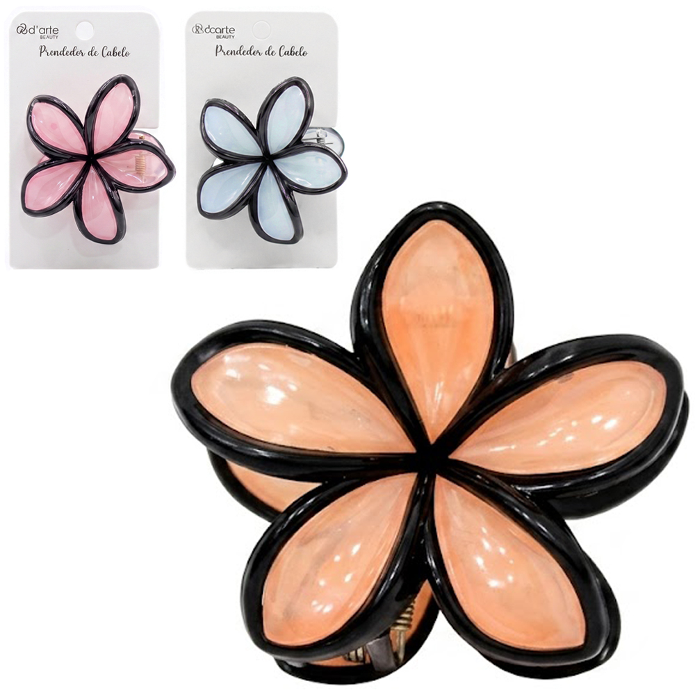 ACESSORIO PARA CABELO PIRANHA FLOR BEAUTY 8X7,5X4CM