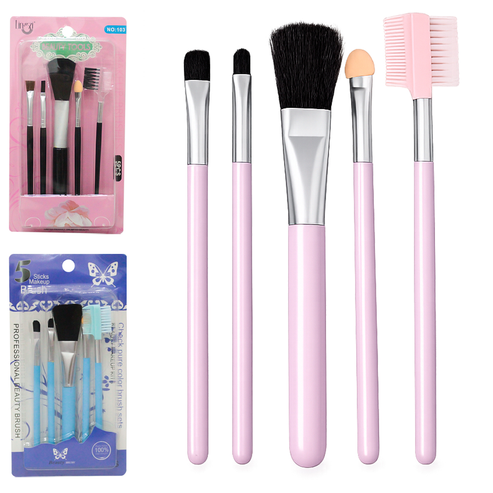 PINCEL PARA MAKE / MAQUIAGEM E ACESSORIOS BEAUTY TOOLS 5 PECAS