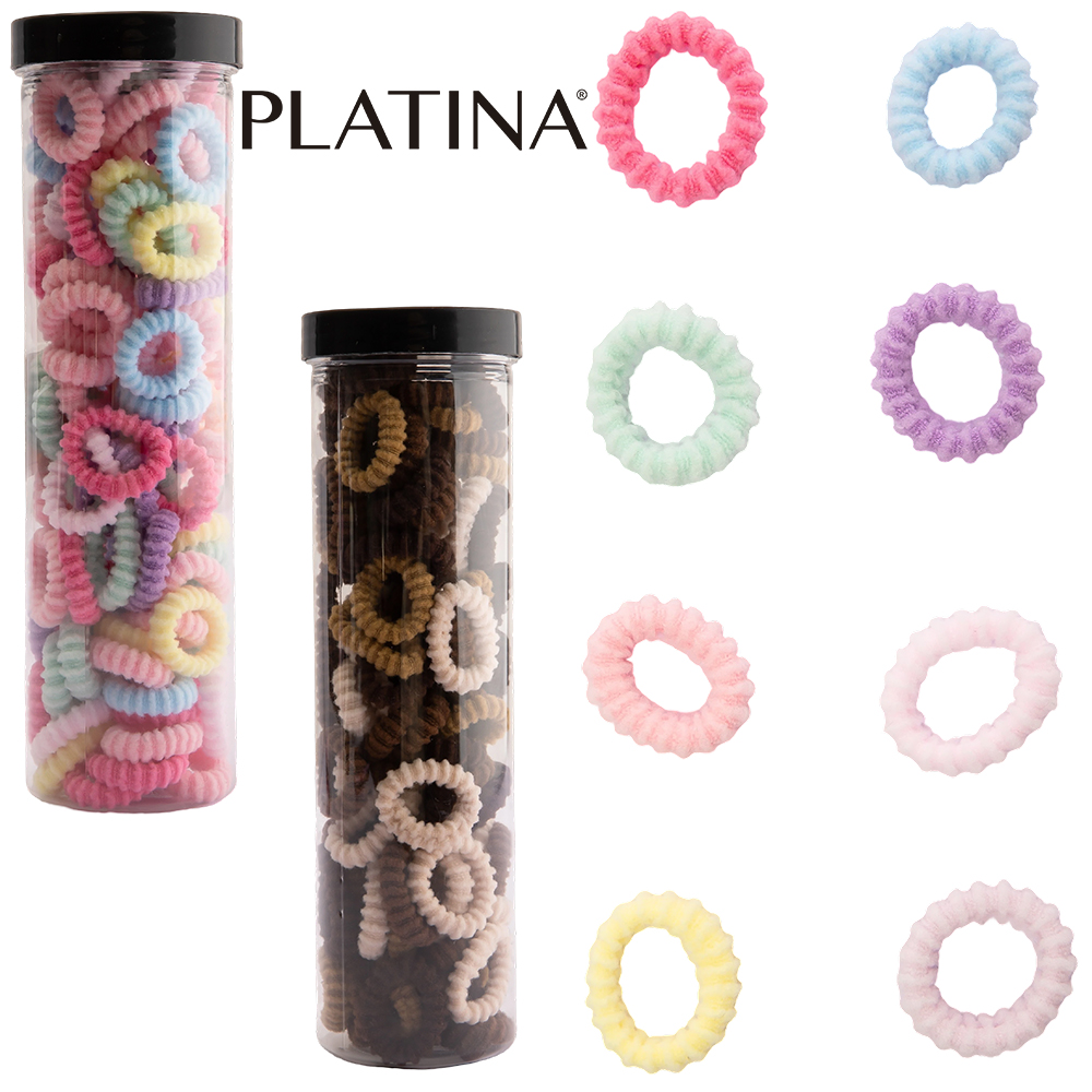 KIT ACESSORIOS PARA CABELO ELASTICO / RABICO COM 90 PECAS 2CM DE Ø NO TUBO