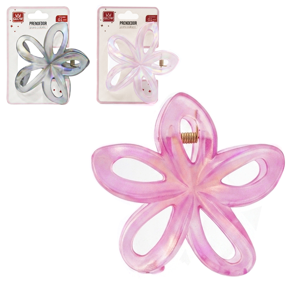 ACESSORIO PARA CABELO PIRANHA FLOR 7X4CM