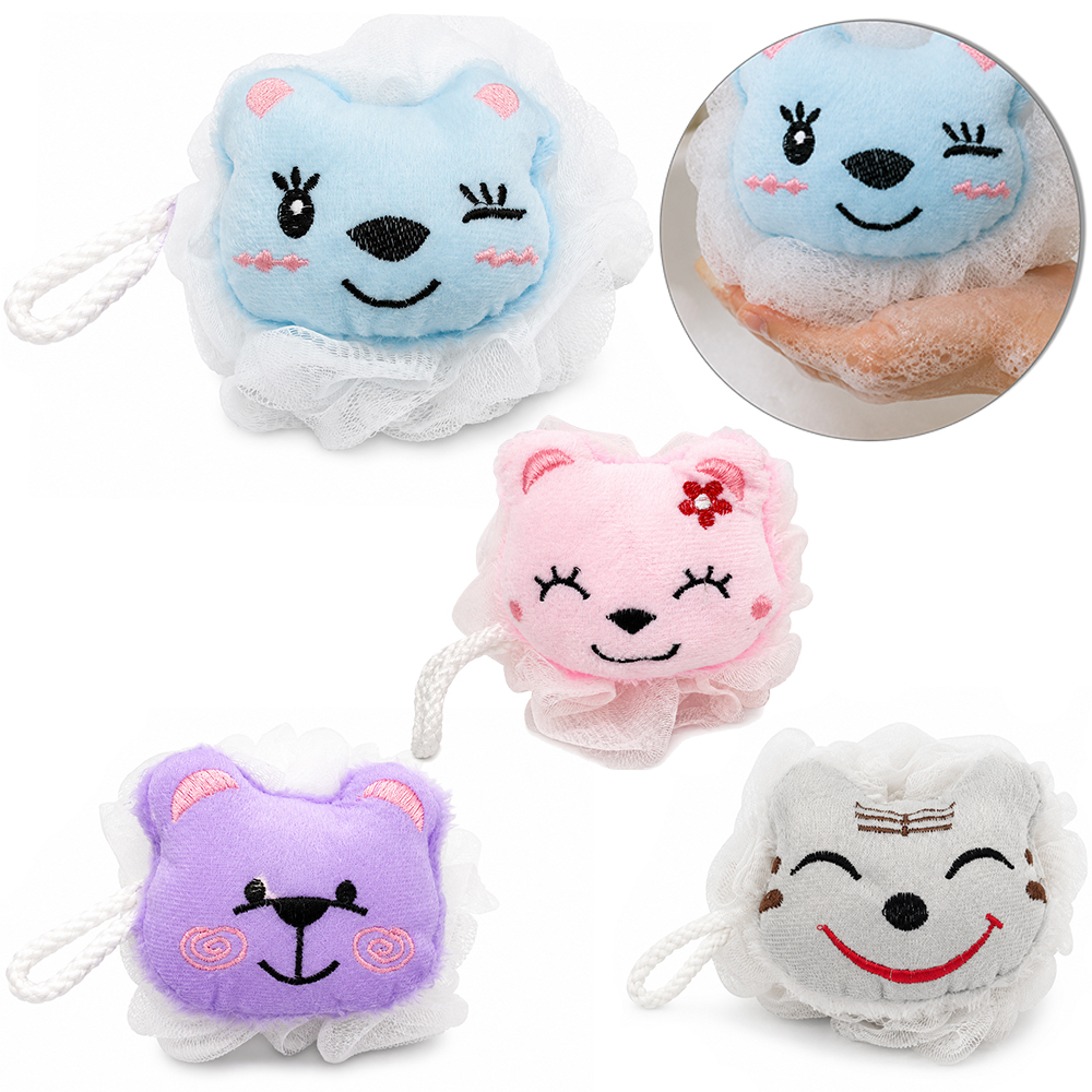 ESPONJA / BUCHA DE NYLON PARA BANHO BICHINHO NEX HOME 10CM DP PLAY