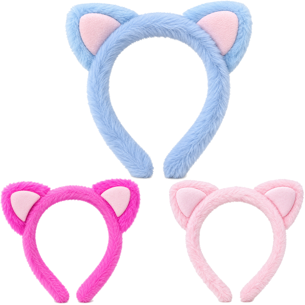 TIARA INFANTIL DE POLIESTER COM ORELHAS 18X17CM